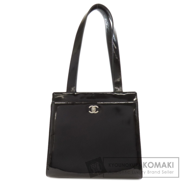 CHANEL シャネル ♥️ハンドバッグ エナメル ココマーク CHANEL】シャネル ココマーク ハンドバッグ エナメル 黒