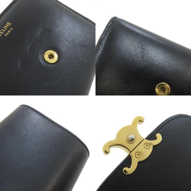 CELINE セリーヌ トリオンフ フラップ 二つ折り財布（小銭入れあり  