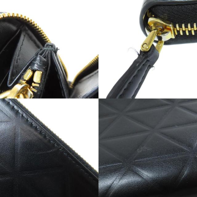 PRADA プラダ 1ML506 ラウンドファスナー 型押し 長財布（小銭