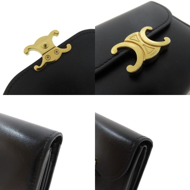 CELINE セリーヌ トリオンフ フラップ 二つ折り財布（小銭入れあり  