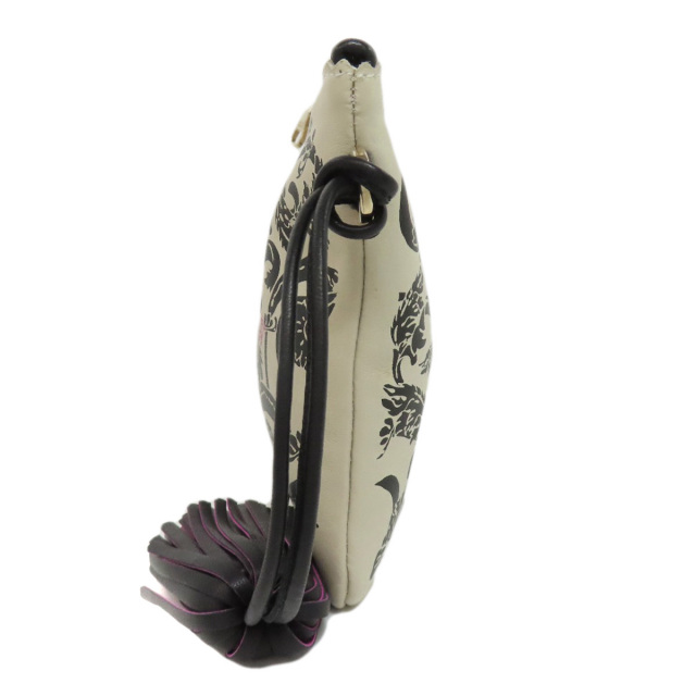 LOEWE ロエベ タッセルチャーム 総柄 化粧ポーチ ラムスキン  