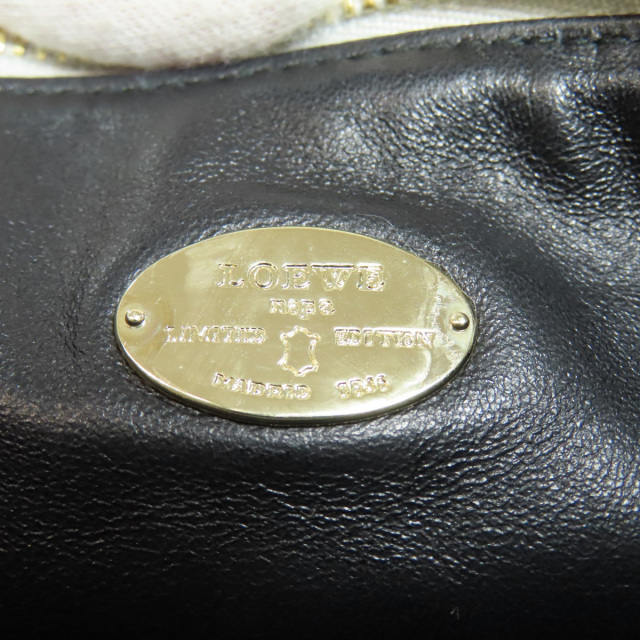 LOEWE ロエベ タッセルチャーム 総柄 化粧ポーチ ラムスキン  