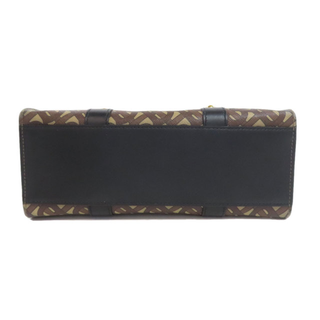BURBERRY バーバリー TBロゴ 2WAY トートバッグ PVC/レザー レディース  