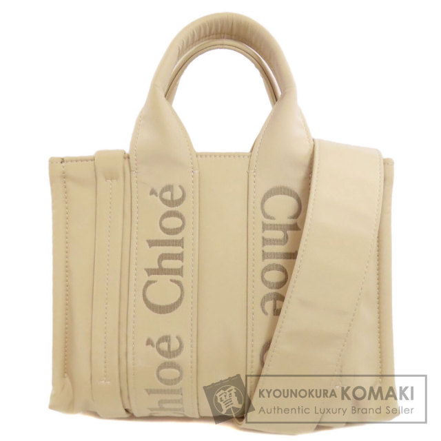 クロエ ウッディ ハンドバッグ CHLOE クロエ ウッディ 2WAY ハンドバッグ ナイロン素材