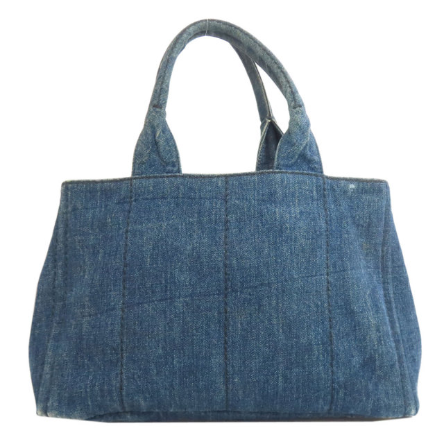 PRADA プラダ B1877B カナパ トートバッグ デニム レディース