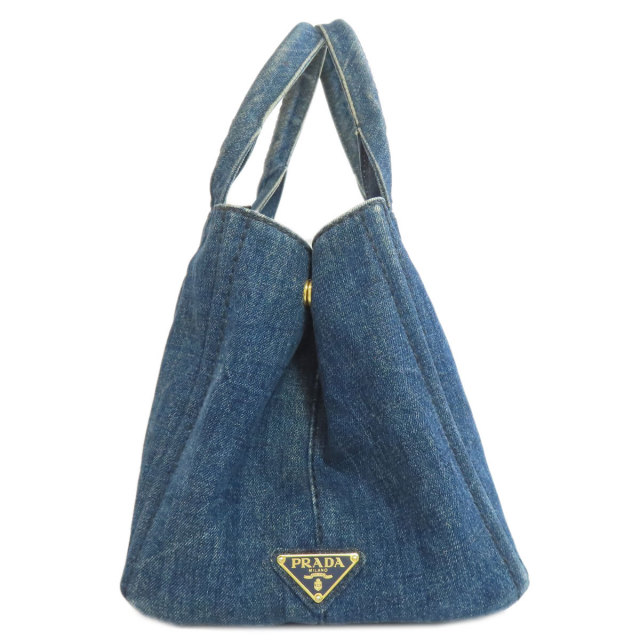 PRADA プラダ B1877B カナパ トートバッグ デニム レディース