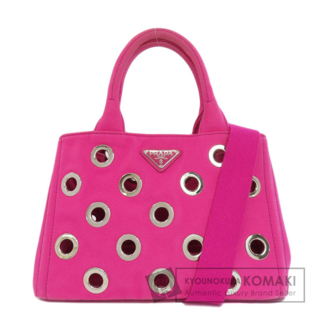 PRADA プラダ 1BG439 カナパミニ パンチング 2WAY ハンドバッグ