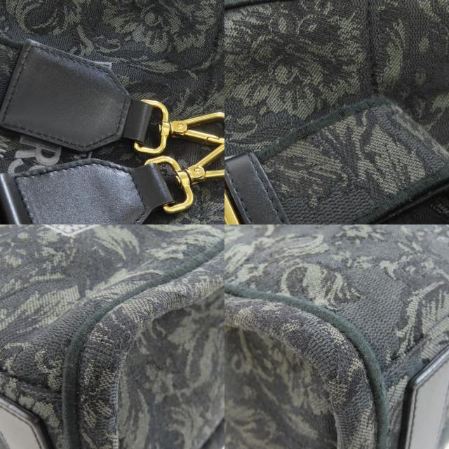 VERSACE ヴェルサーチ 2WAY ハンドバッグ キャンバス レディース [中古