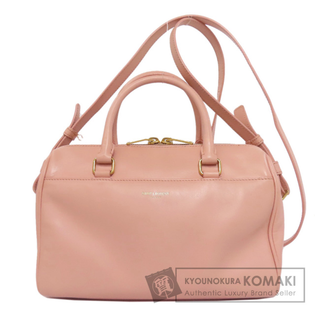 美品 サンローラン ベイビーダッフル レザー 2way ハンドバッグ ショルダー SAINT LAURENT サンローラン ベイビーダッフル 2WAY ショルダー