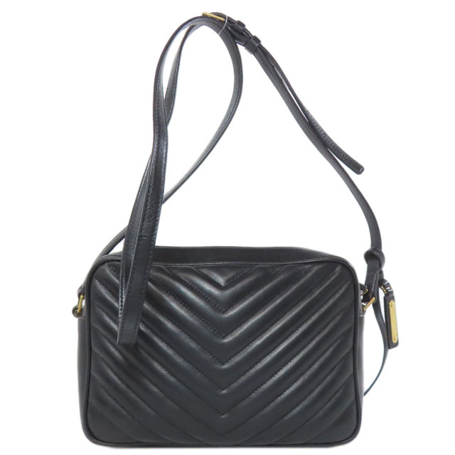 サンローラン SAINT LAURENT Vステッチ ロゴ カードケース カーフ  