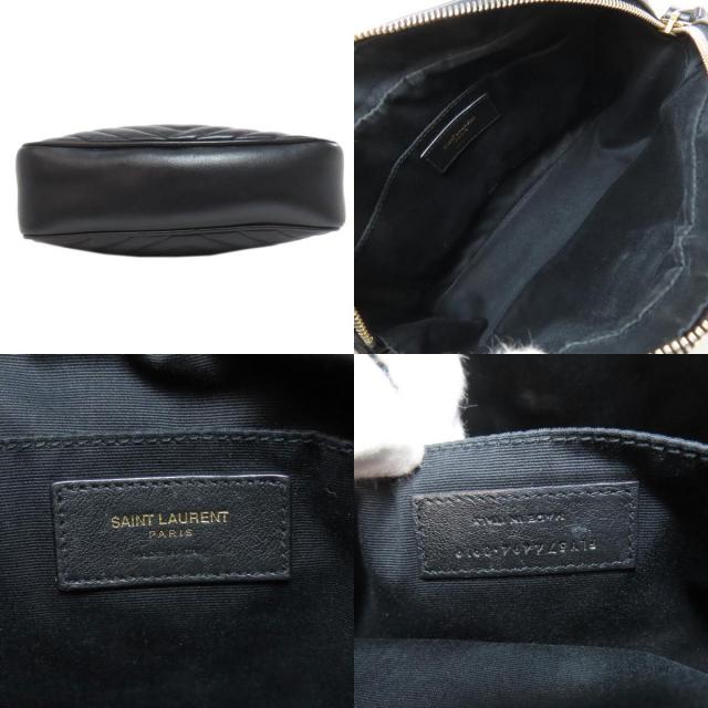 SAINT LAURENT サンローラン ルー Vステッチ ショルダーバッグ カーフ