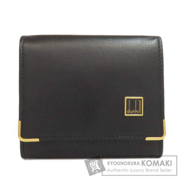 yuu◡̈⃝❁﻿　新品　未使用　dunhill ブラック コインケース Dunhill ダンヒル ロゴ コインケース レザー メンズ [中古