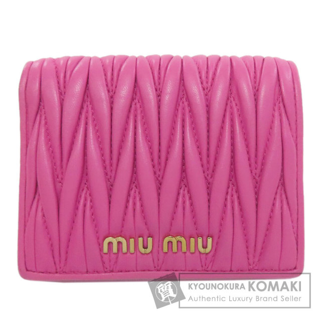 MIUMIU ミュウミュウ マテラッセ 二つ折り財布（小銭入れあり  
