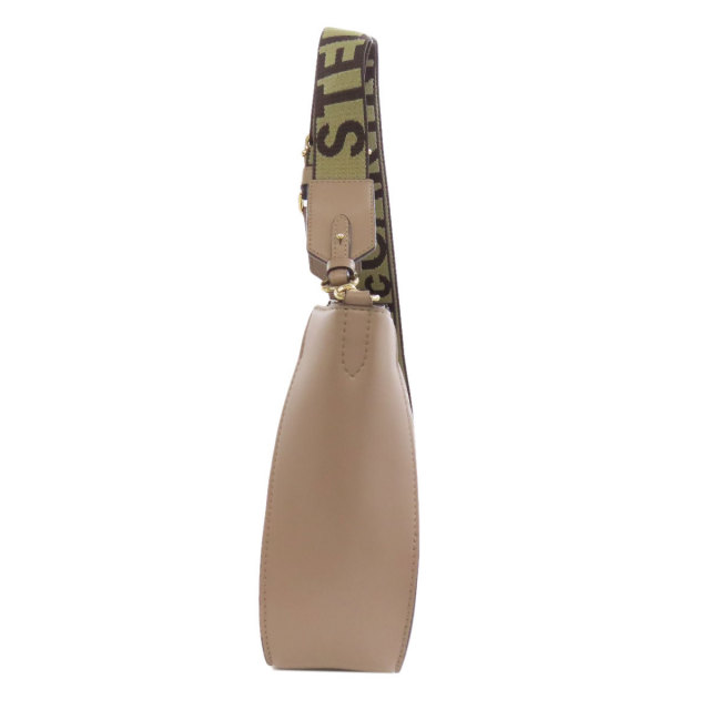 未使用級✨ ステラマッカートニー ブラウン系 レザー ショルダーバッグ ロゴ Stella McCartney ステラマッカートニー ロゴ ショルダーバッグ