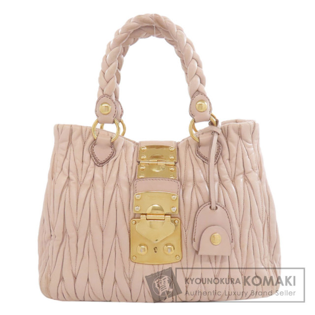 MIUMIU ミュウミュウ マテラッセ ショルダーバッグ カーフ レディース [中古] MIUMIU ミュウミュウ マテラッセ ハンドバッグ カーフ レディース