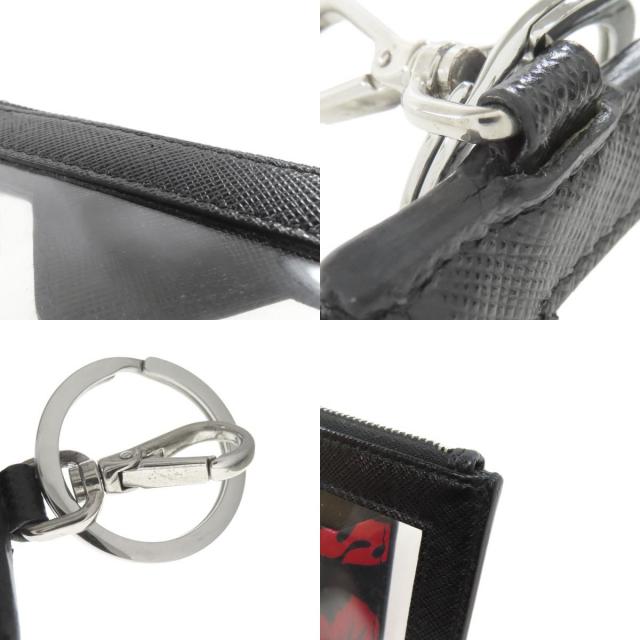 PRADA プラダ ロゴ金具 アクセサリーポーチ サフィアーノ