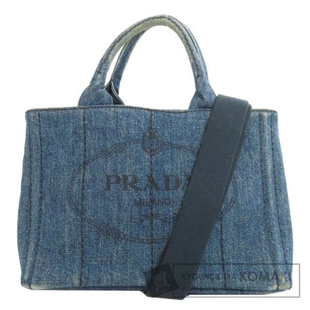 PRADA プラダ B1877B カナパ トートバッグ デニム レディース