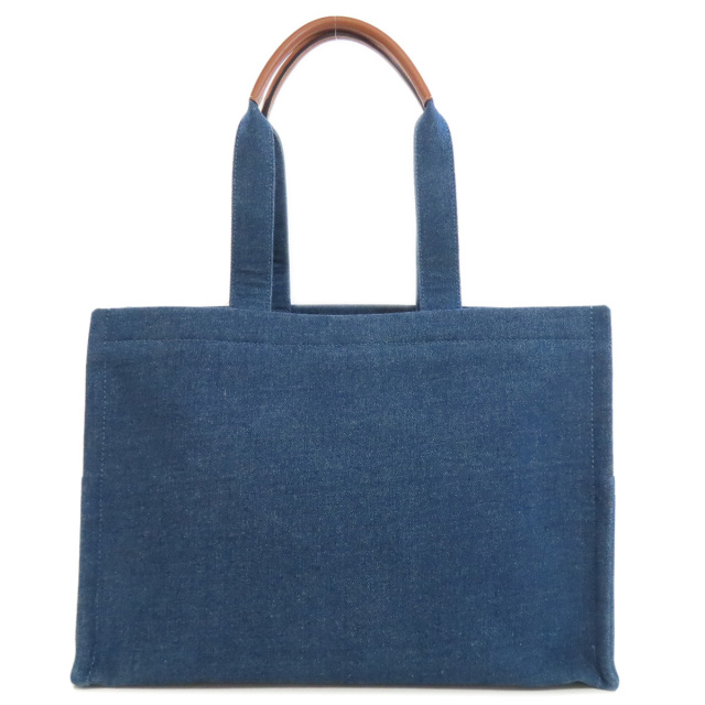CELINE ロゴトートバッグ CELINE セリーヌ ロゴ トートバッグ デニム レディース [中古