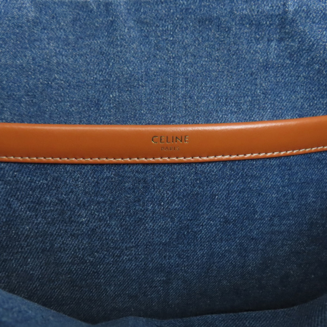 CELINE デニムベルト ロゴポーチ付き org.jpg