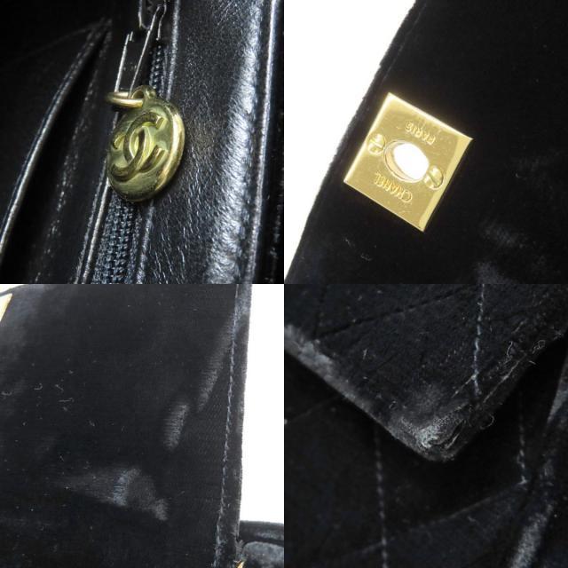 CHANEL シャネル ココマーク ゴールド金具 ショルダーバッグ ベロア