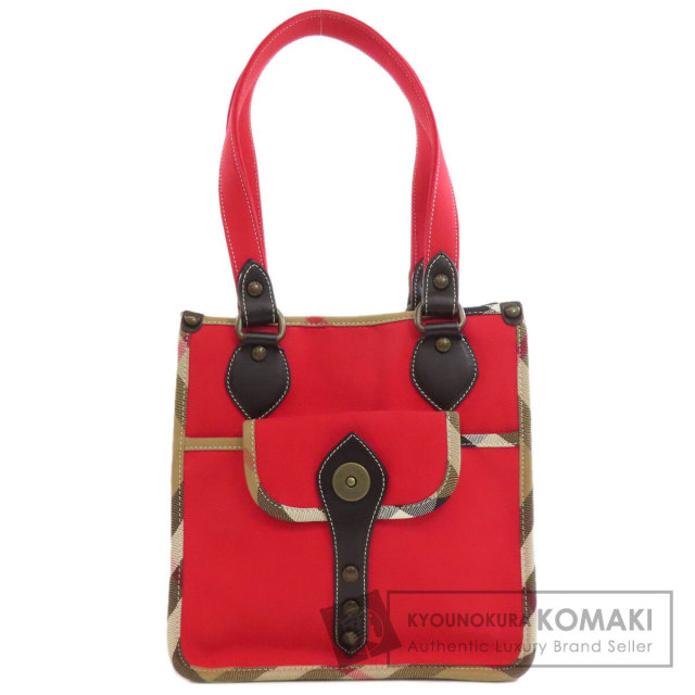 Burberry バーバリー ノバチェック シューズバッグ ハンドバッグ BURBERRY バーバリー ノバチェック ハンドバッグ キャンバス