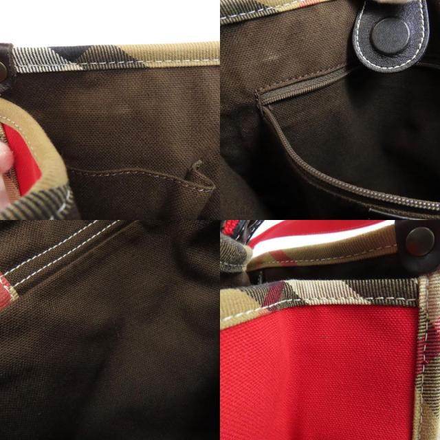 BURBERRY バーバリー ノバチェック ハンドバッグ キャンバス