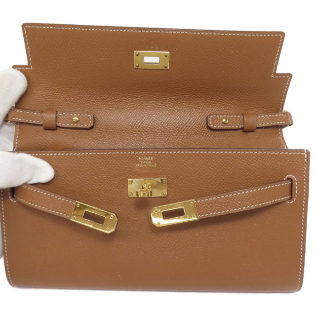 HERMES エルメス ケリートゥー・ゴー ゴールド ゴールド金具 長財布