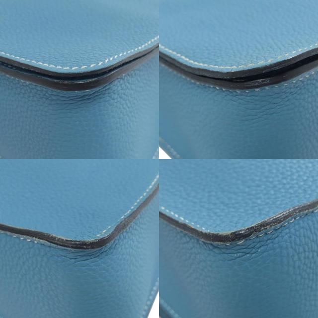 【おしゃれなデザイン】HERMES ショルダーバッグ HERMES エルメス シンプルデザイン ブルージーン ショルダー
