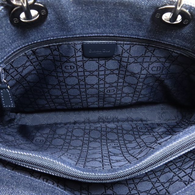 Dior デニム レザー ハンドバッグ Christian Dior クリスチャンディオール ショルダーバッグ