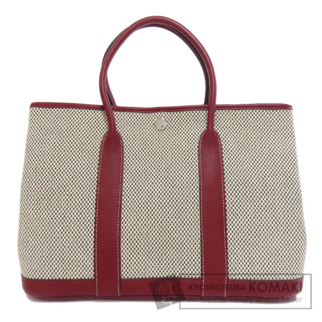 【リユース】HERMES ハンドバッグ Garden Party TPM Hermes Garden Party bag 30/TPM Rose purple Country leather