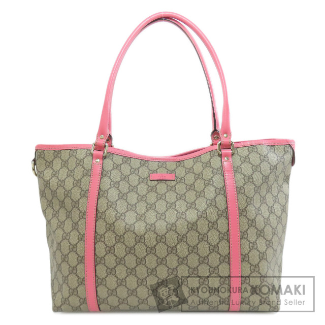 ◇グッチ◇456866/PVC×レザー/GGスプリーム/ポーチ/バッグ/ブランド ◇グッチ◇456866/PVC×レザー/GGスプリーム/ポーチ/バッグ