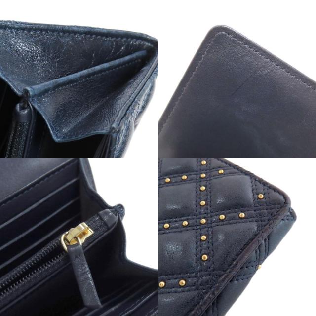 CHANEL シャネル スタッズ ココマーク ゴールド金具 長財布