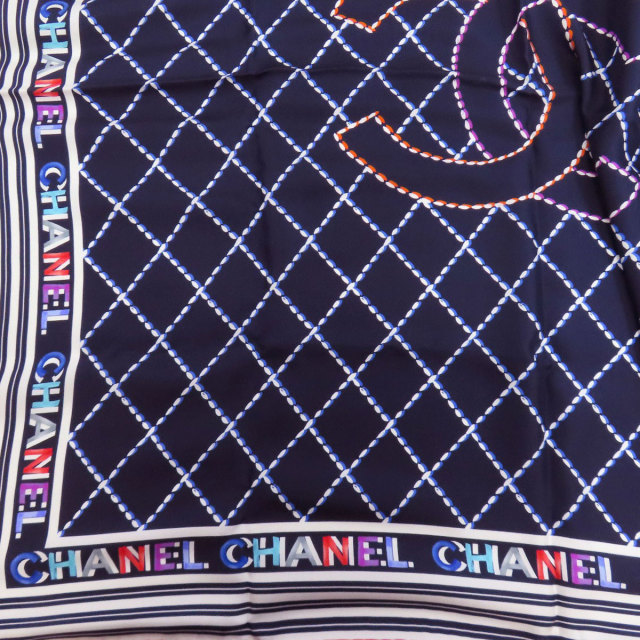 ★かっわいい！マトラッセデザイン★【CHANEL】シルク スカーフ 楽天市場】【中古】｜CHANEL シャネル スカーフ マトラッセ柄