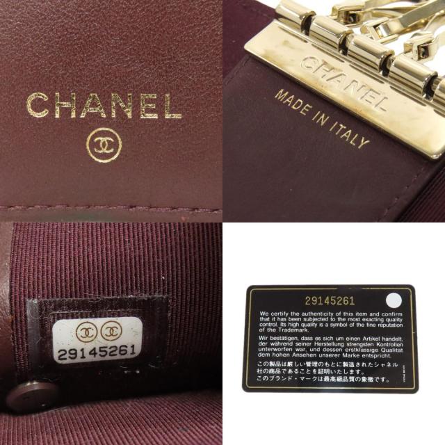シャネルマトラッセキーケース CHANEL - シャネル CHANEL マトラッセ キーケース 6連 キャビア