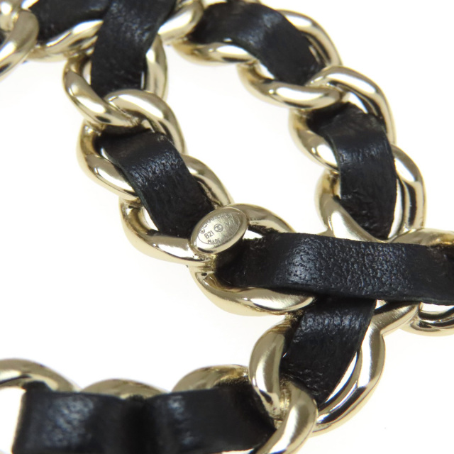 CHANEL シャネル ココマーク ブローチ 金属製/レザー レディース