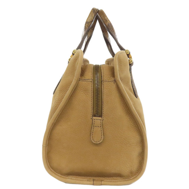 GUCCI グッチ 323657 ヌバック ハンドバッグ カーフ/パイソン