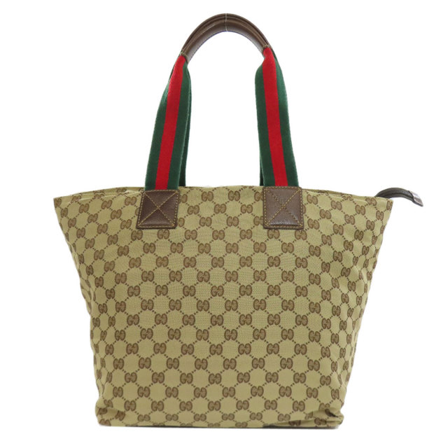 グッチ シェリーライン トートバッグ 131228 GGカーフ ハンドバッグ グッチ GUCCI GGキャンバス シェリーライン トートバッグ