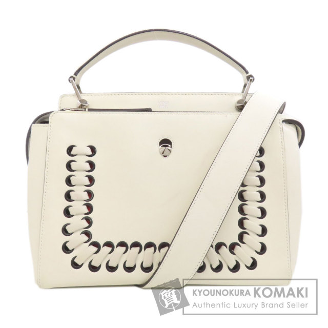FENDI フェンディ ドットコム 2WAY ハンドバッグ カーフ