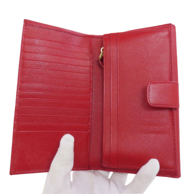 PRADA プラダ ロゴ金具 長財布（小銭入れあり） サフィアーノ  