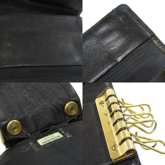 CHANEL ゴールド レザー キーケース CHANEL シャネル ココマーク ゴールド金具 キーケース