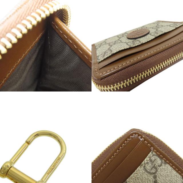 GUCCI グッチ 700691 GGスプリーム カードケース PVC/レザー