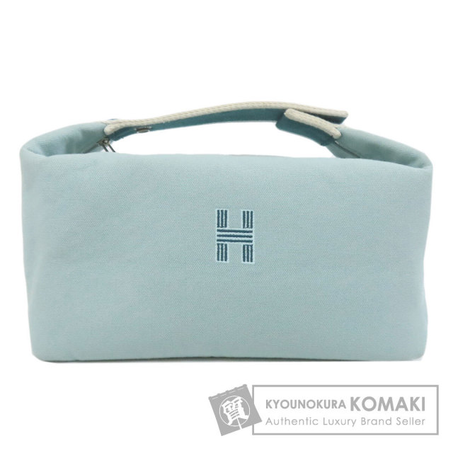 HERMES ブリッドアブラックGM キャンバス ハンドバッグ ブルー HERMES 未使用品 エルメス ブリッド・ア・ブラック GM