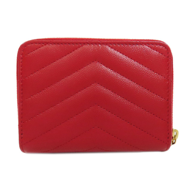 SAINT LAURENT サンローラン　二つ折り財布　赤 サンローラン ysl 二つ折り 財布 ウォレット 赤