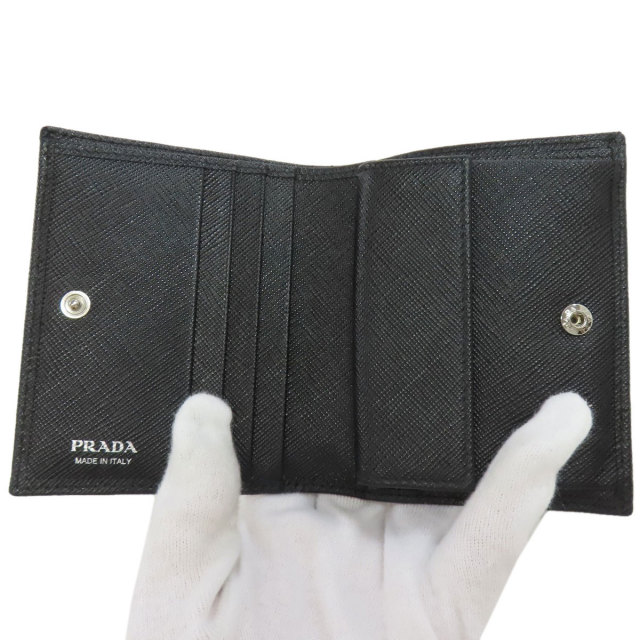 PRADA プラダ ロゴ金具 長財布（小銭入れあり） カーフ レディース  