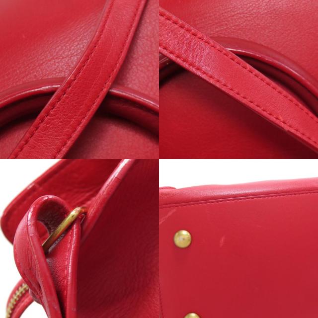 SAINT LAURENT 赤 スカーフ付きハンドバッグ SAINT LAURENT 赤 スカーフ付きハンドバッグ SAINT LAURENT 赤