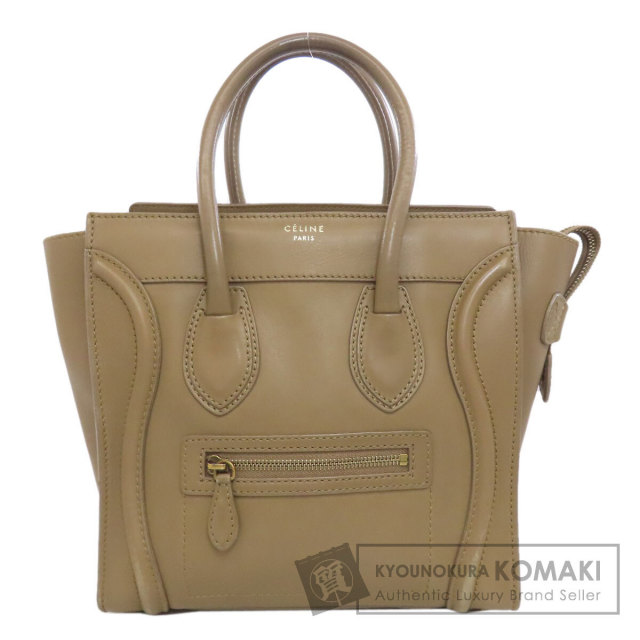 CELINE セリーヌ ラゲージ ミニ トートバッグ レザー レディース