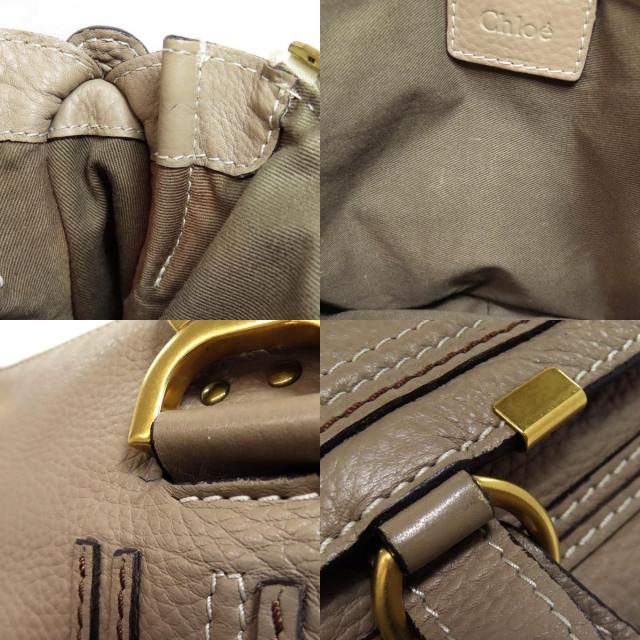 Chloe クロエ マーシー　バッグ　　　レザー ブラウン Chloe クロエ ショルダーバッグ マーシー サドルバッグ