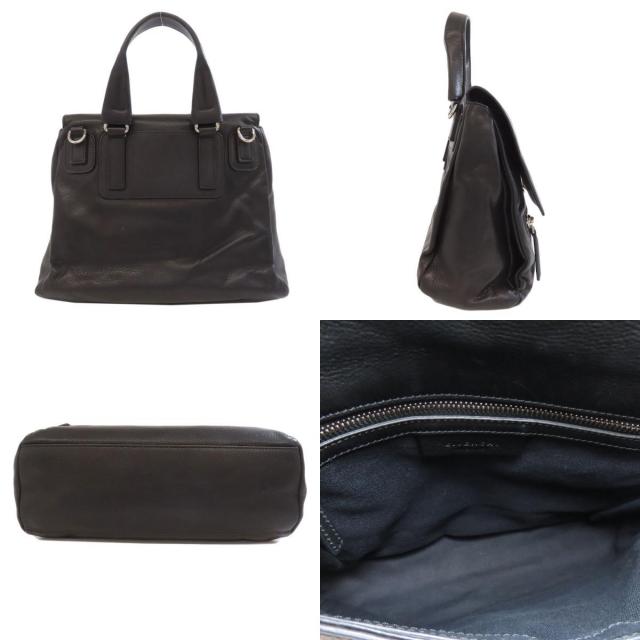 美品 ジバンシー 2WAY ハンドバッグ ゴールド金具 カーフレザー 4G GIVENCHY - 極 美品 付け替えロゴ金具付 GIVENCHY ジバンシィ