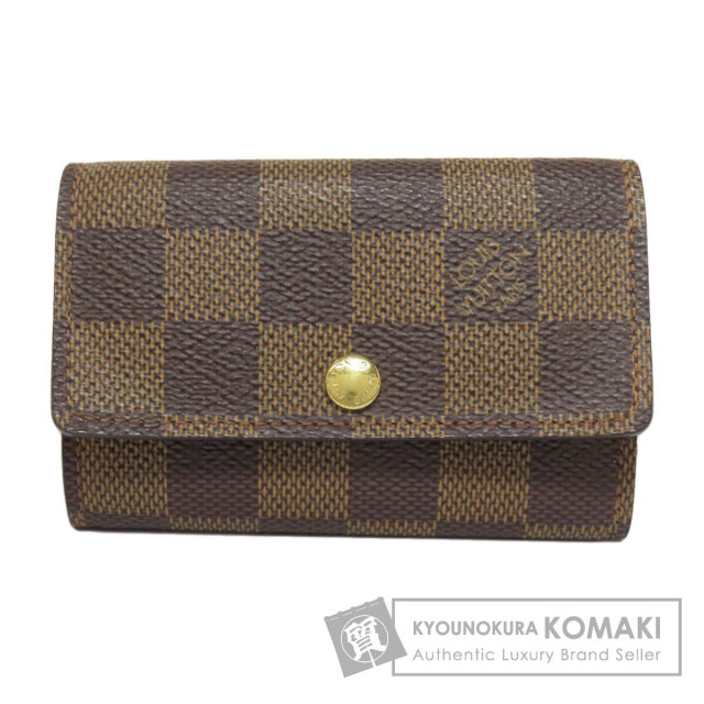 LOUIS VUITTON ダミエ・キャンバス キーケース ルイヴィトンアズール ミュルティクレ 4連 14137 レディース