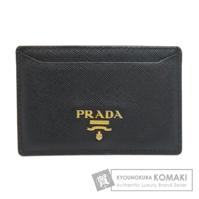PRADA プラダ ロゴ カードケース サフィアーノ レディース [中古